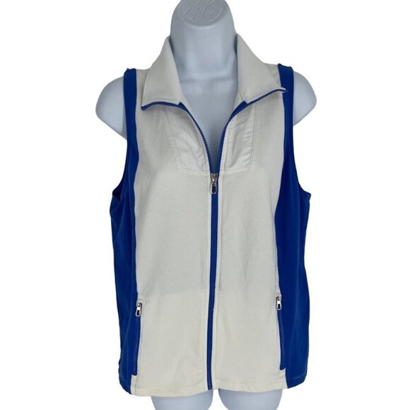 LAUREN RALPH LAUREN ACTIVE Color-Block Sleeveless Vest Size Large - Picture 1 of 9